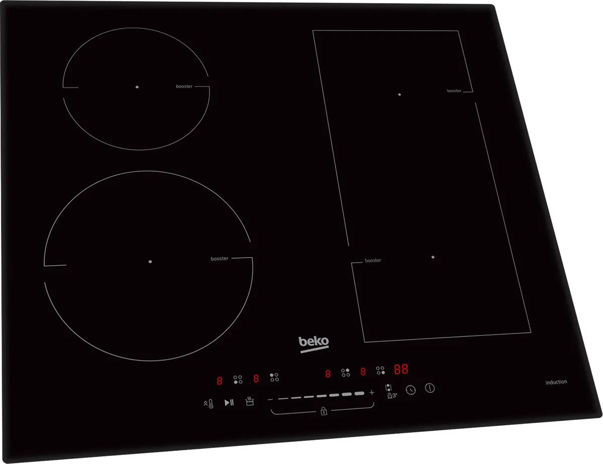 Beko HII64500FTO Zwart Ingebouwd 60 cm Inductiekookplaat zones 4 zone(s)