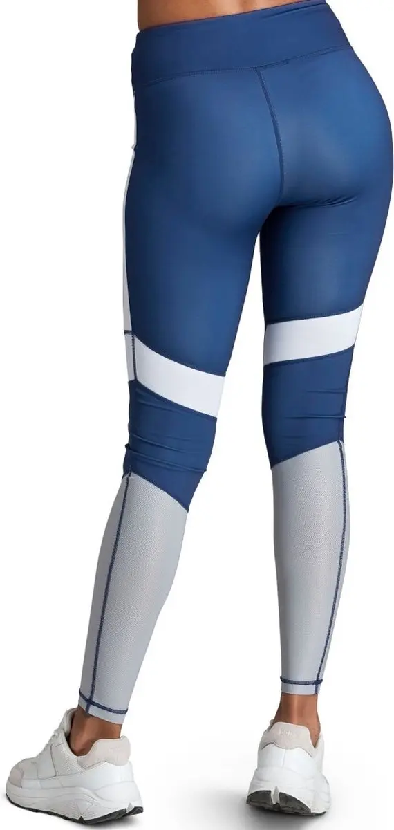 Björn Borg Borg High Waist Tights 42 - Blauw/Grijs/Multicolor