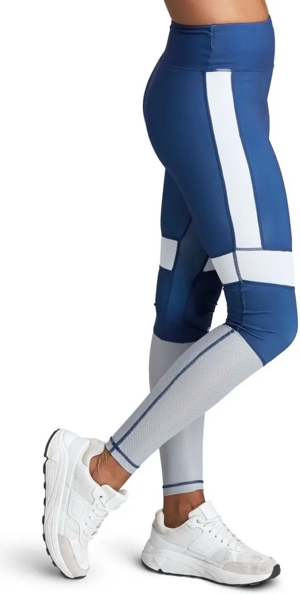 Björn Borg Borg High Waist Tights 42 - Blauw/Grijs/Multicolor
