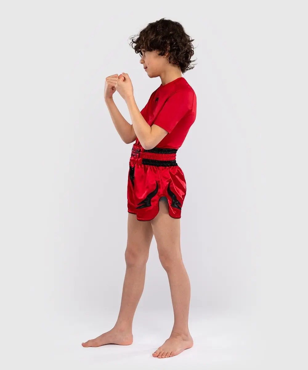 Venum Inferno Kids Muay Thai Shorts 152 - Rood/Zwart