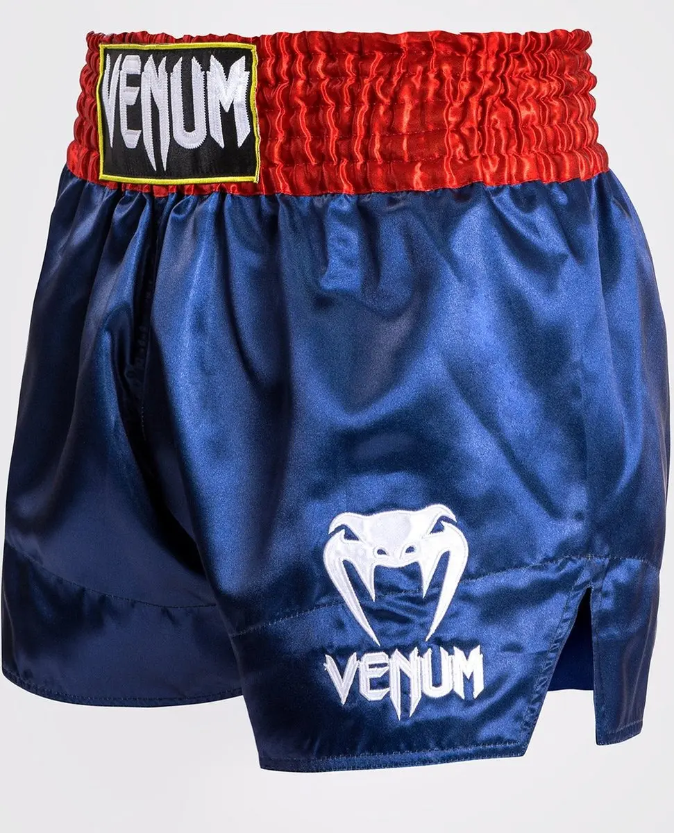 Venum Classic Muay Thai Shorts XXL - Blauw/Rood/Wit