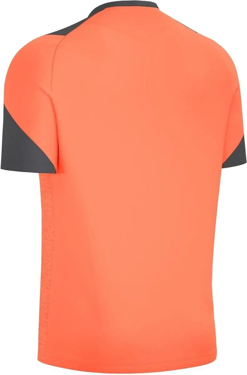 Macron Glory Golem Shirt Heren - M - Coral Fluor/Antraciet