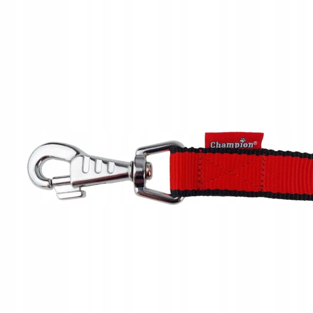 Champion Hondenlijn Schokdemper 250cm - Rood/Zwart