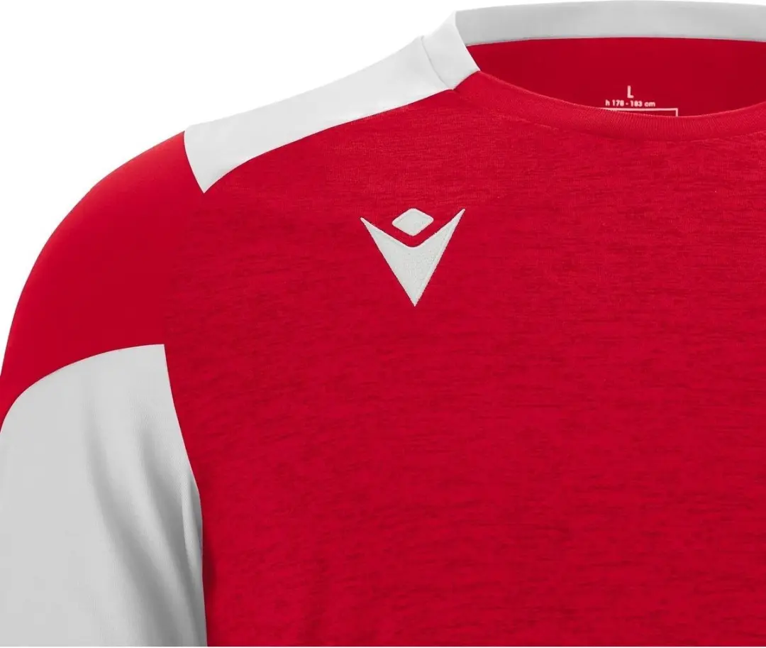 Macron Glory Golem Shirt Kinderen - Rood/Wit 11-12Y
