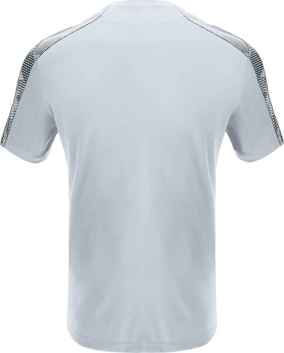 Macron Gede Shirt Korte Mouw Kinderen 140 - Zilver/Antraciet