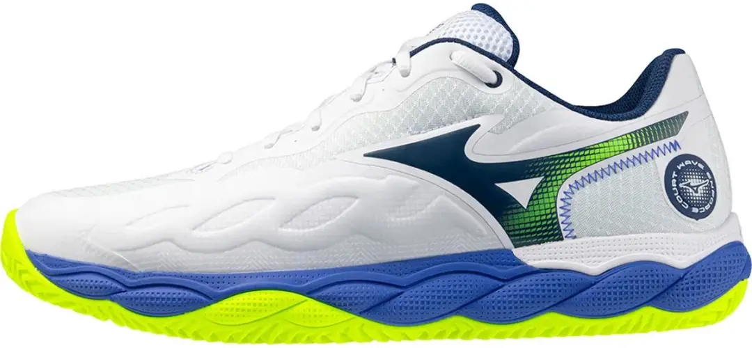 Mizuno Wave Enforce Court CC 61GC243520 Heren Tennisschoenen - 44 - Wit/Blauw