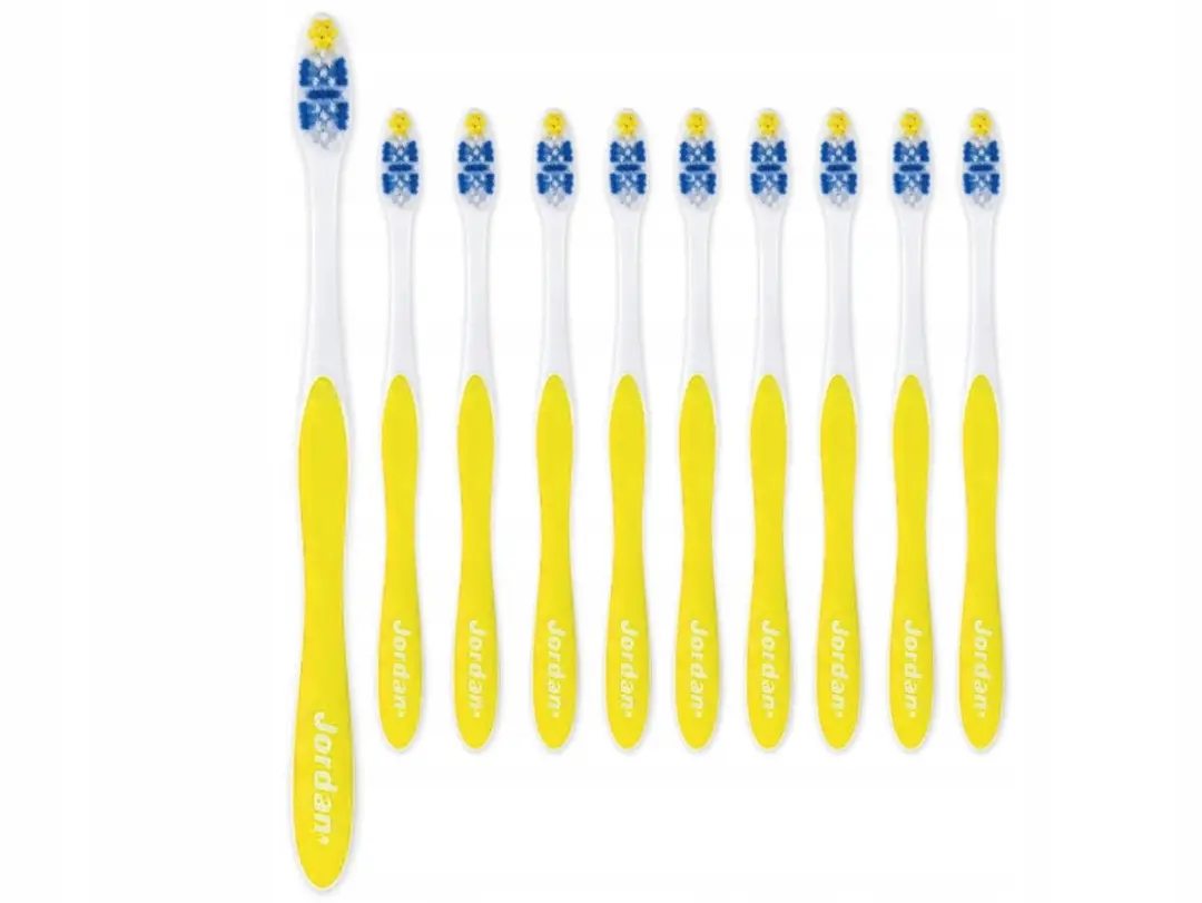 Jordan Total Clean Medium Handtandenborstels - 10 Stuks