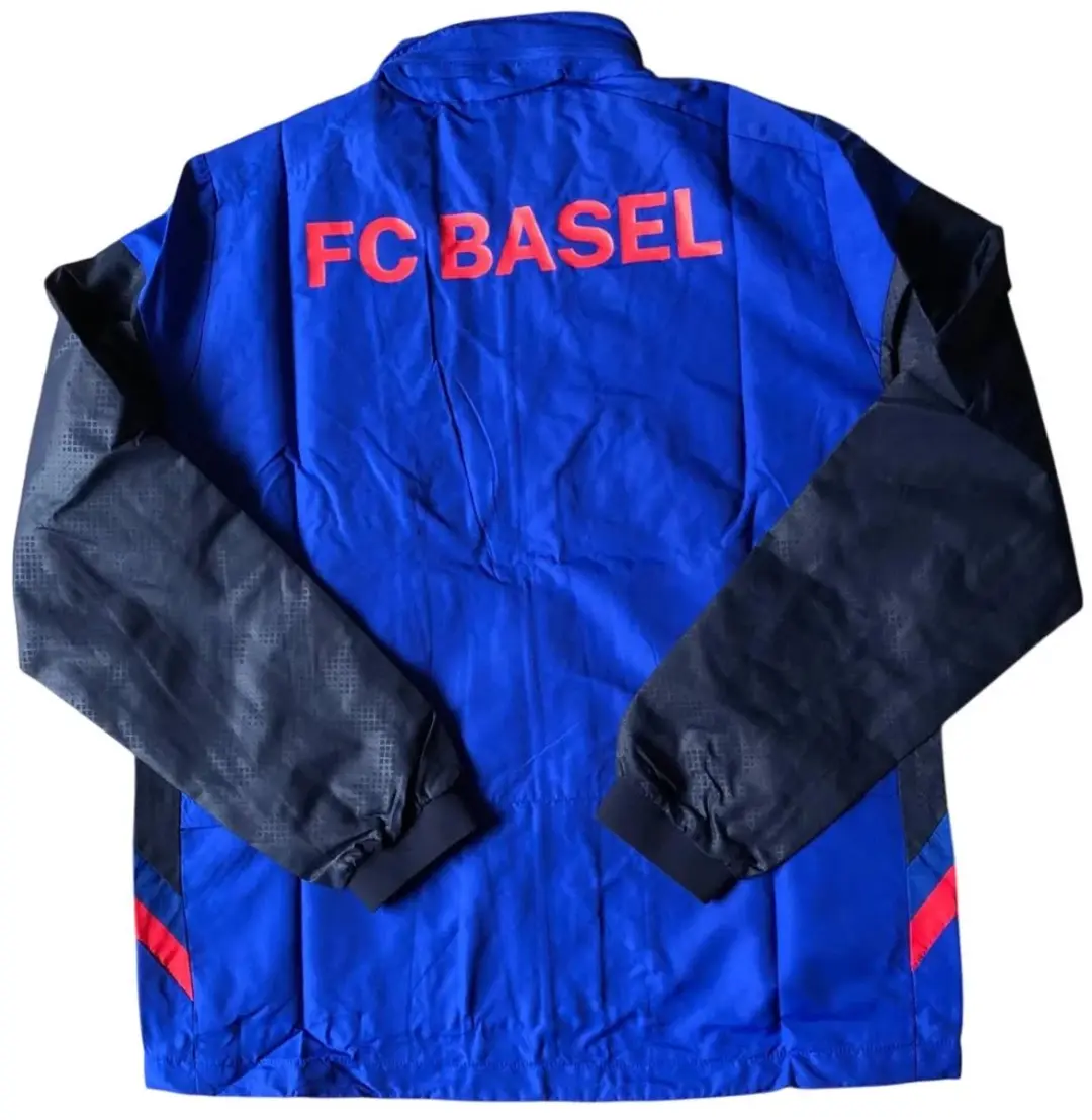 Macron FC Basel Shower Trainingsjas - Blauw/Rood XXL