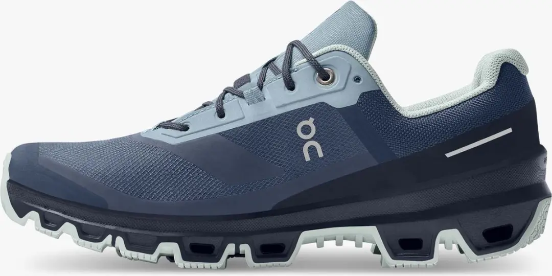 ON Cloudventure Waterproof Dames Trailhardloopschoenen - 41 - Zwart/blauw