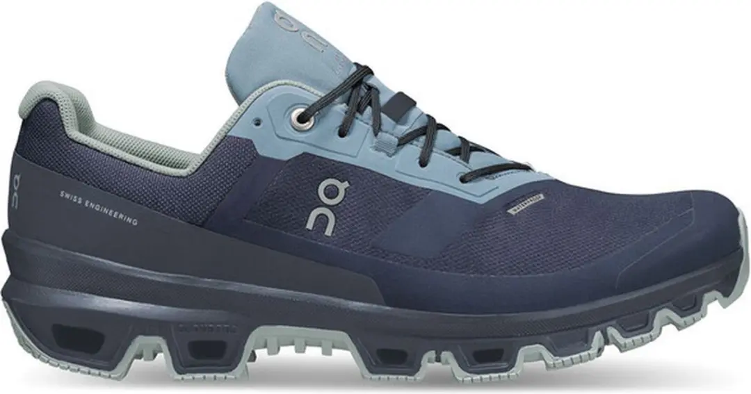 ON Cloudventure Waterproof Dames Trailhardloopschoenen - 41 - Zwart/blauw - afbeelding 6 van 6