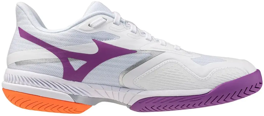 Mizuno Wave Exceed Court Schoenen 38 - Wit/Dahlia/Lava Orange