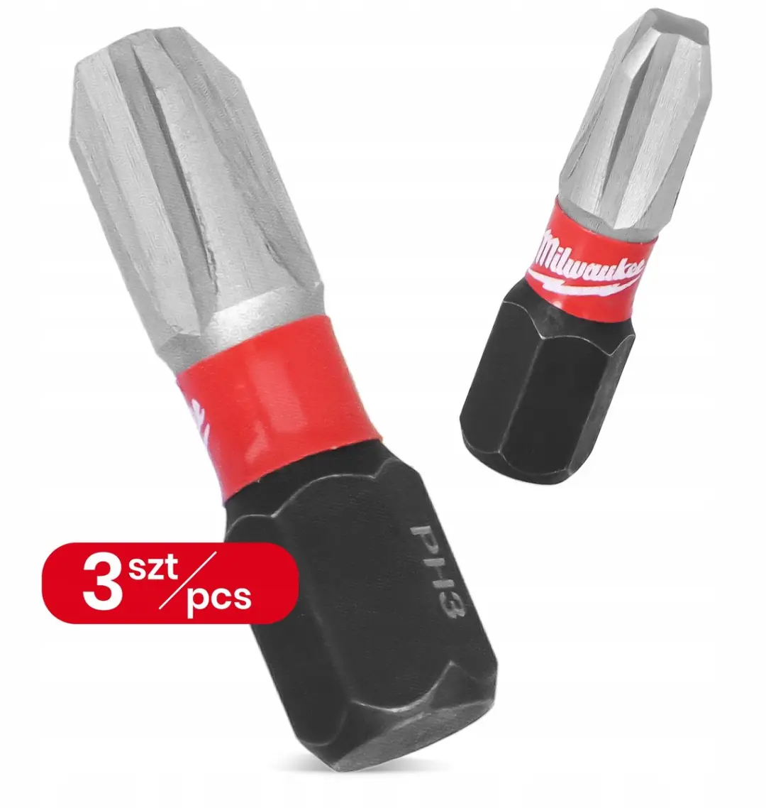 Milwaukee PH3 Impact Bits 25mm - 3 Stuks - Magnetisch
