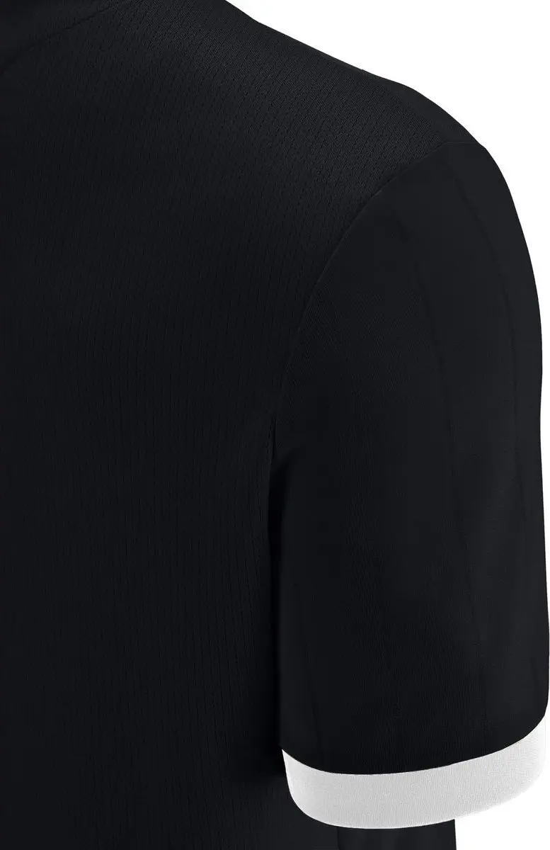Macron Halley Heren Shirt Korte Mouw - XXL - Zwart/Wit