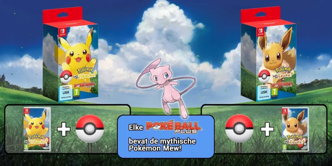 Nintendo Pokémon Let's Go Pikachu! + Poké Ball Plus Pack - afbeelding 6 van 6
