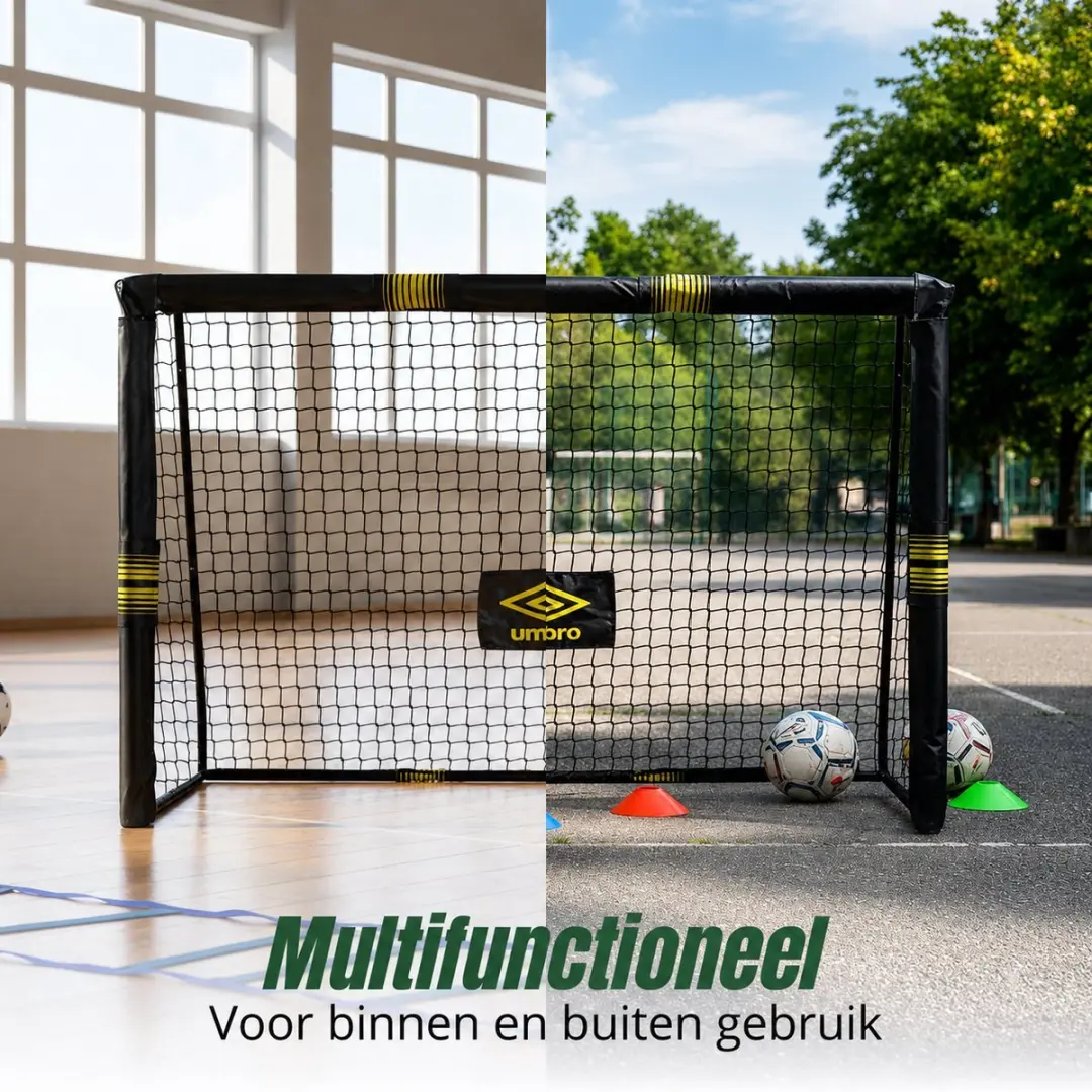 Umbro Voetbaldoel 180x120x60cm - Zwart/Geel