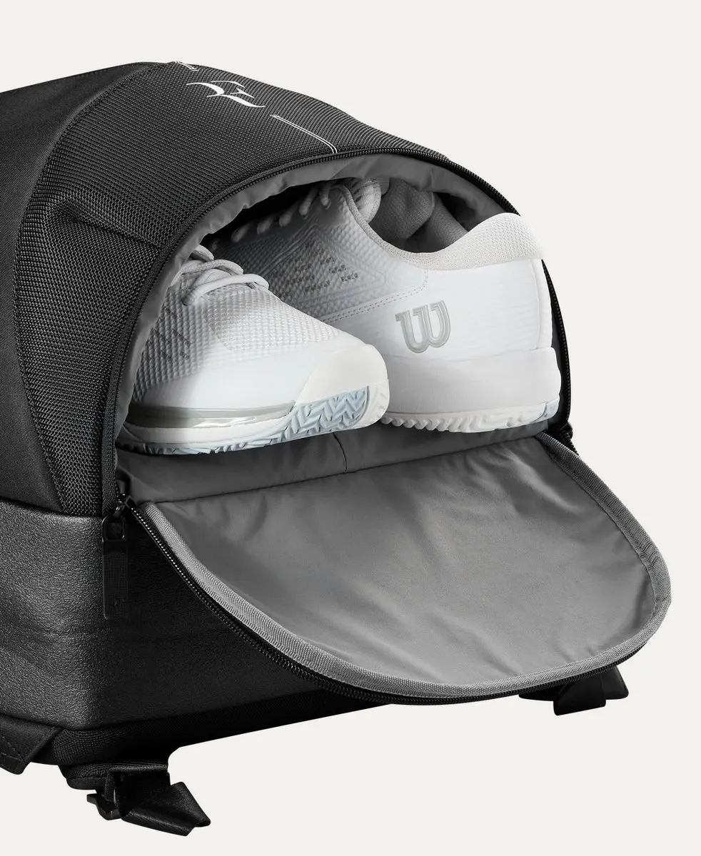 Wilson Roger Federer Rugzak - 1 Racketvak - Zwart