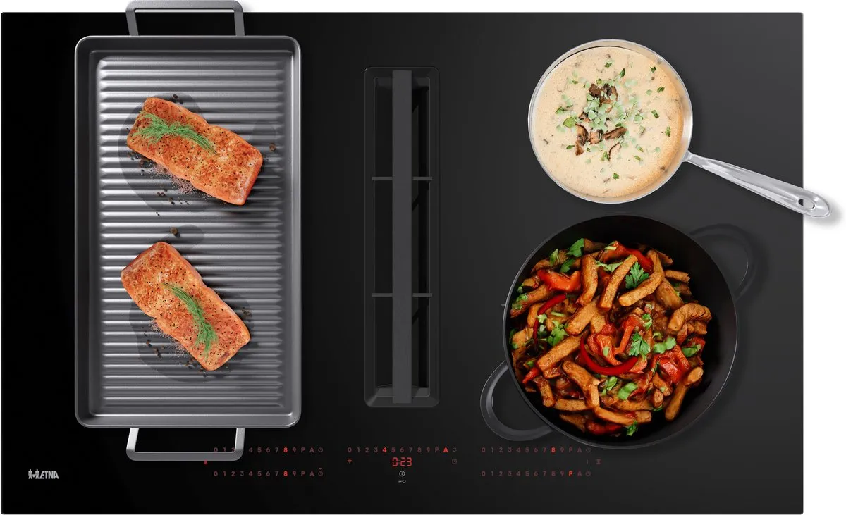 Etna AKI883ZT Inductiekookplaat 83cm - 4 Zones - Zwart