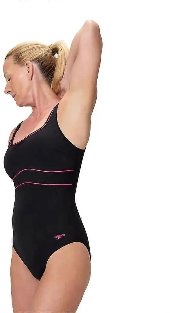 Speedo Solid Contour Eclipse 1P Wedstrijdbadpak Dames - 38 - Zwart