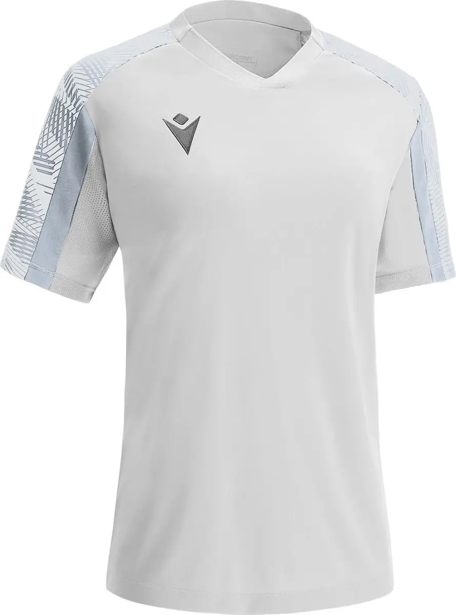 Macron Bellatrix Dames Shirt Korte Mouw - M - Wit/Zilver