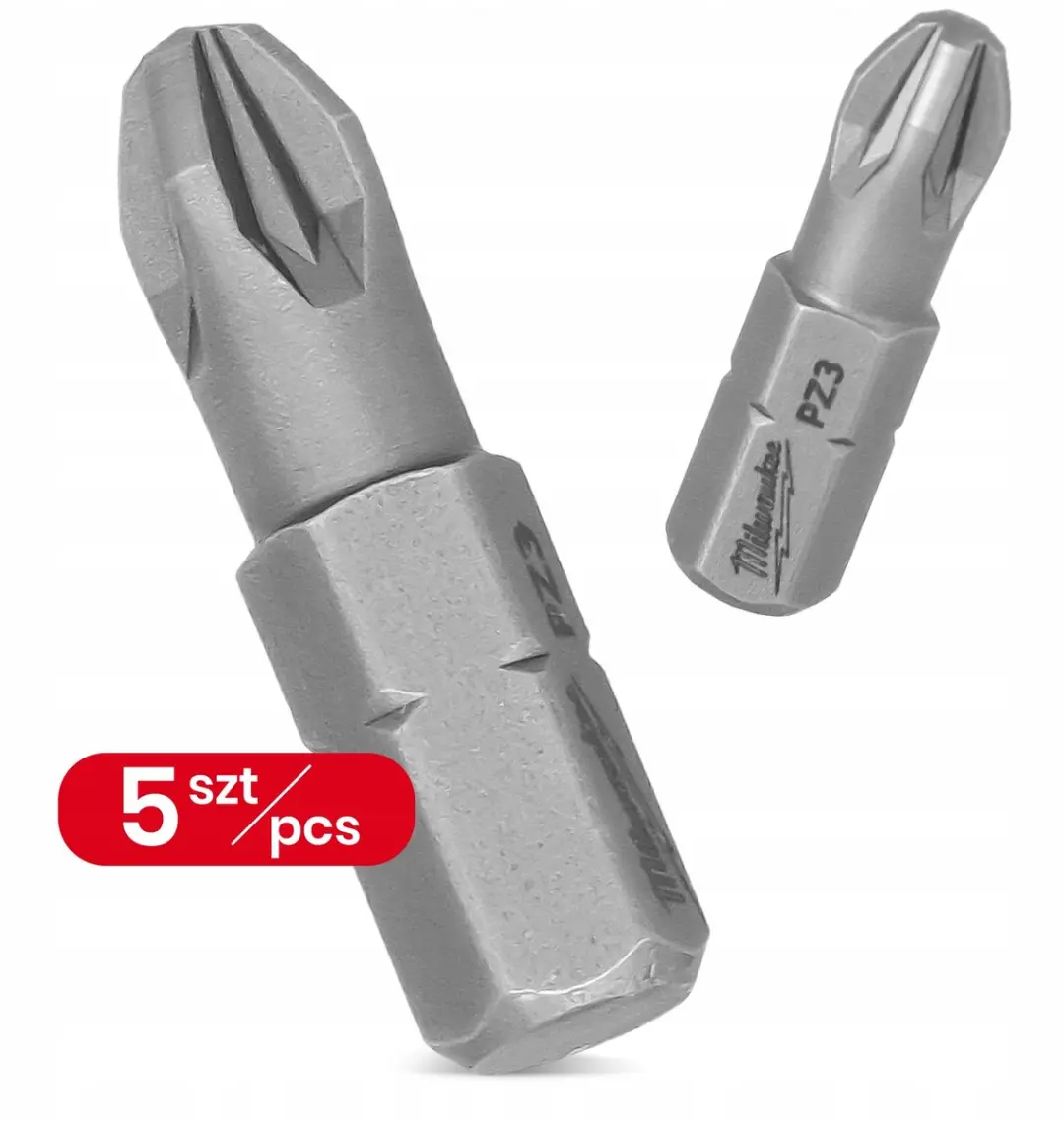 Milwaukee PZ3 Bit 25mm Magnetisch - 5 Stuks S2 Staal