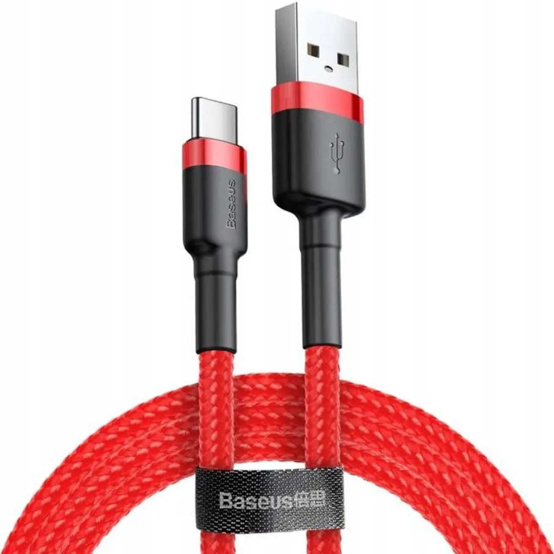 Baseus Cafule USB-A naar USB-C Kabel 2m 2A Rood