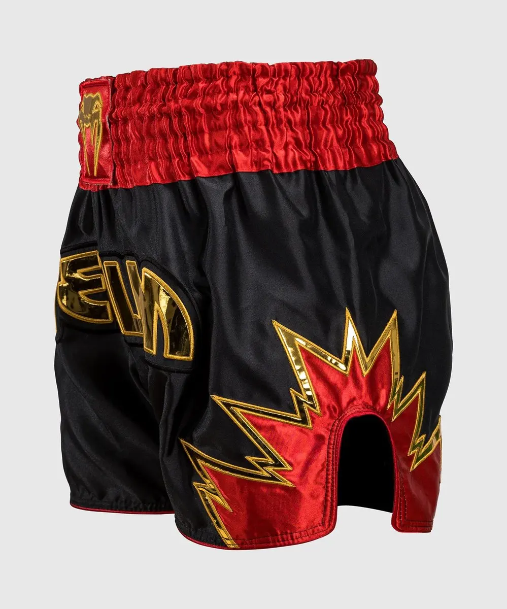 Venum Inferno Muay Thai Shorts XXL - Zwart/Goud/Rood