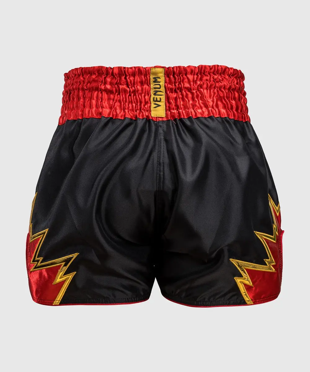 Venum Inferno Muay Thai Shorts XXL - Zwart/Goud/Rood