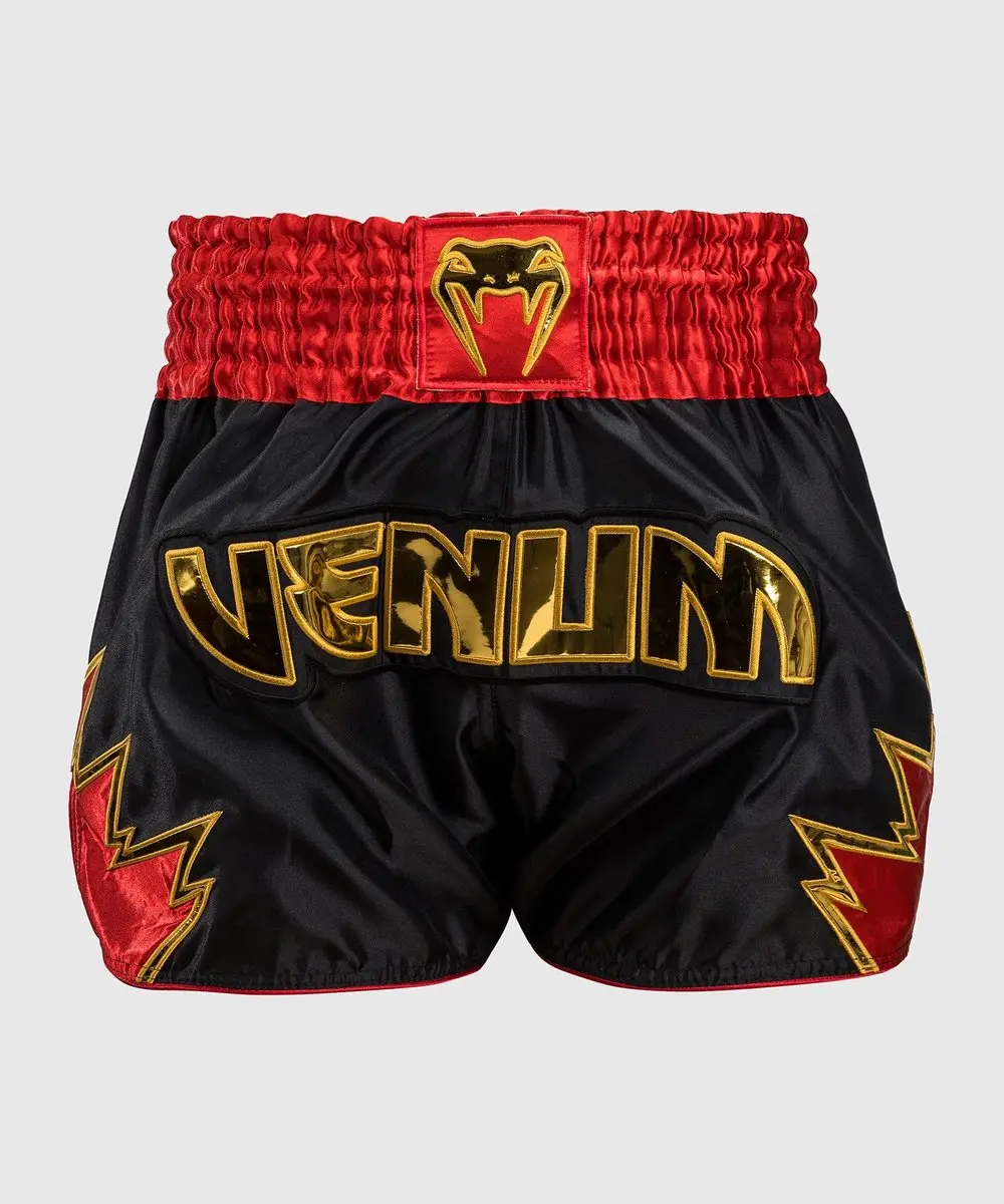 Venum Inferno Muay Thai Shorts XXL - Zwart/Goud/Rood
