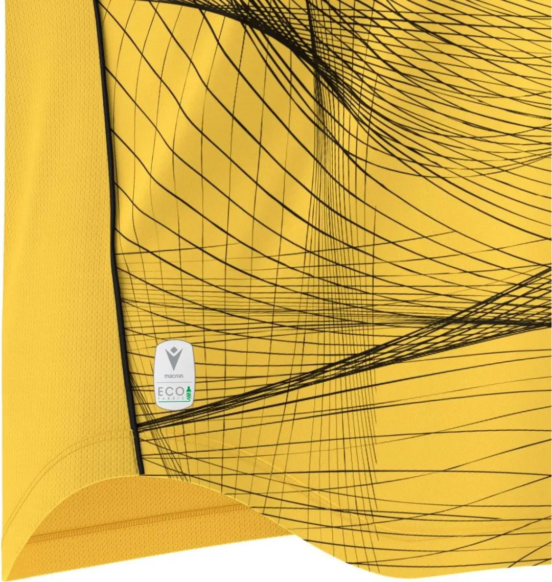 Macron Wyvern Eco Shirt Korte Mouw - Geel/Zwart S