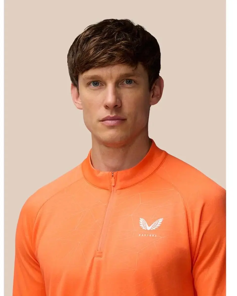 Castore Adapt AOP Sweatshirt - Oranje XL - afbeelding 6 van 6