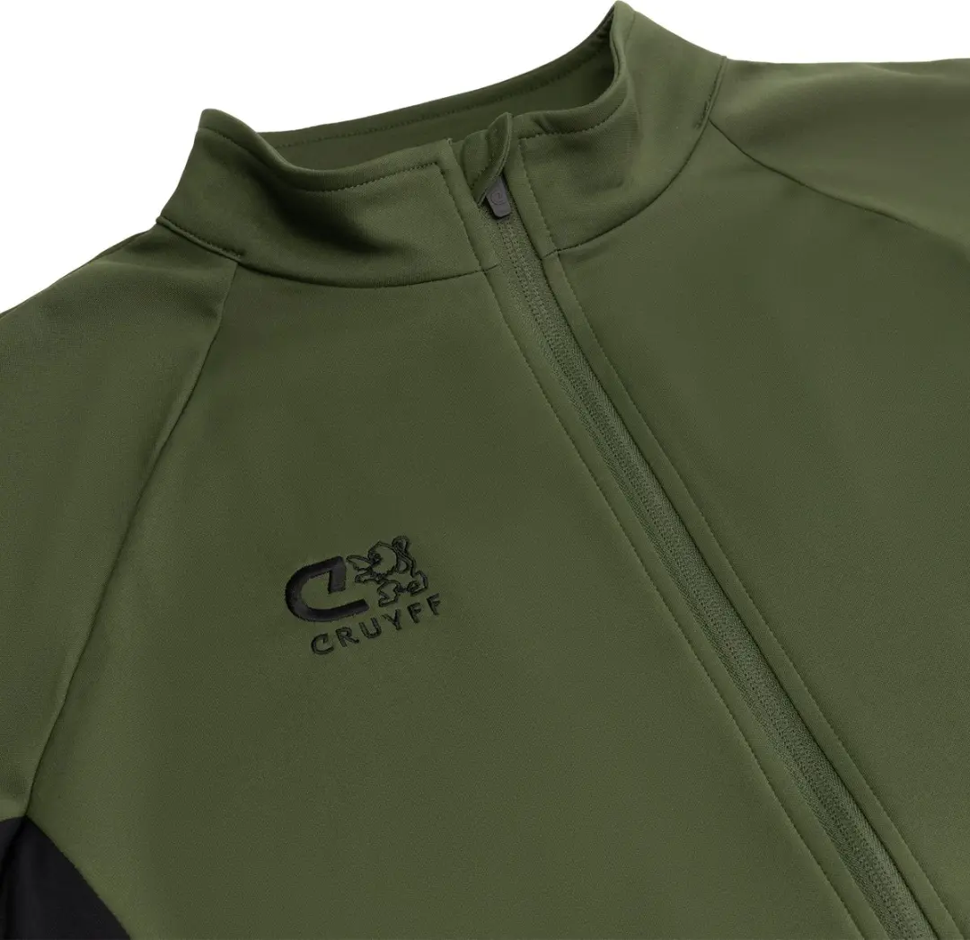 Cruyff Turn Tech Trainingspak Junior 140 - Olijfgroen/Zwart