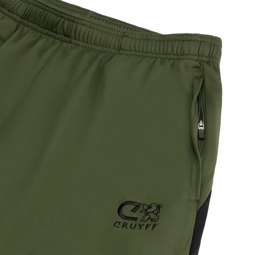Cruyff Turn Tech Trainingspak Junior 140 - Olijfgroen/Zwart
