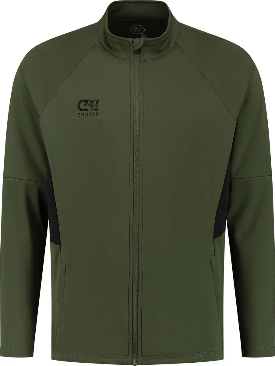 Cruyff Turn Tech Trainingspak Junior 140 - Olijfgroen/Zwart