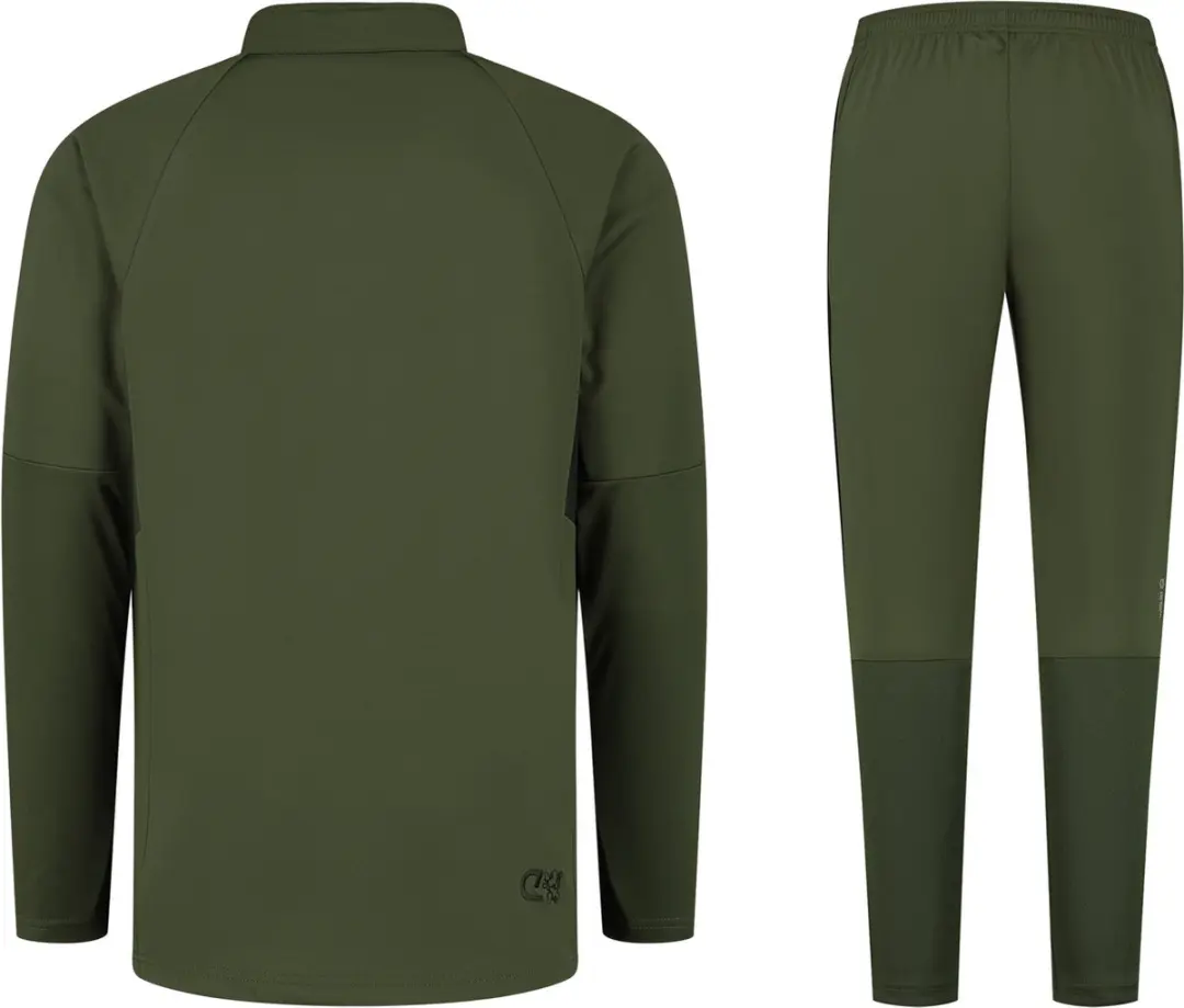 Cruyff Turn Tech Trainingspak Junior 140 - Olijfgroen/Zwart