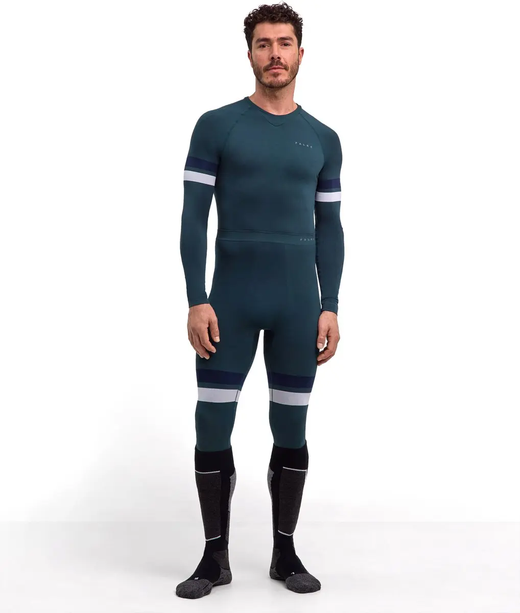 FALKE Herren Maximum Warm 3/4 Functioneel Ondergoed - XL - Groen