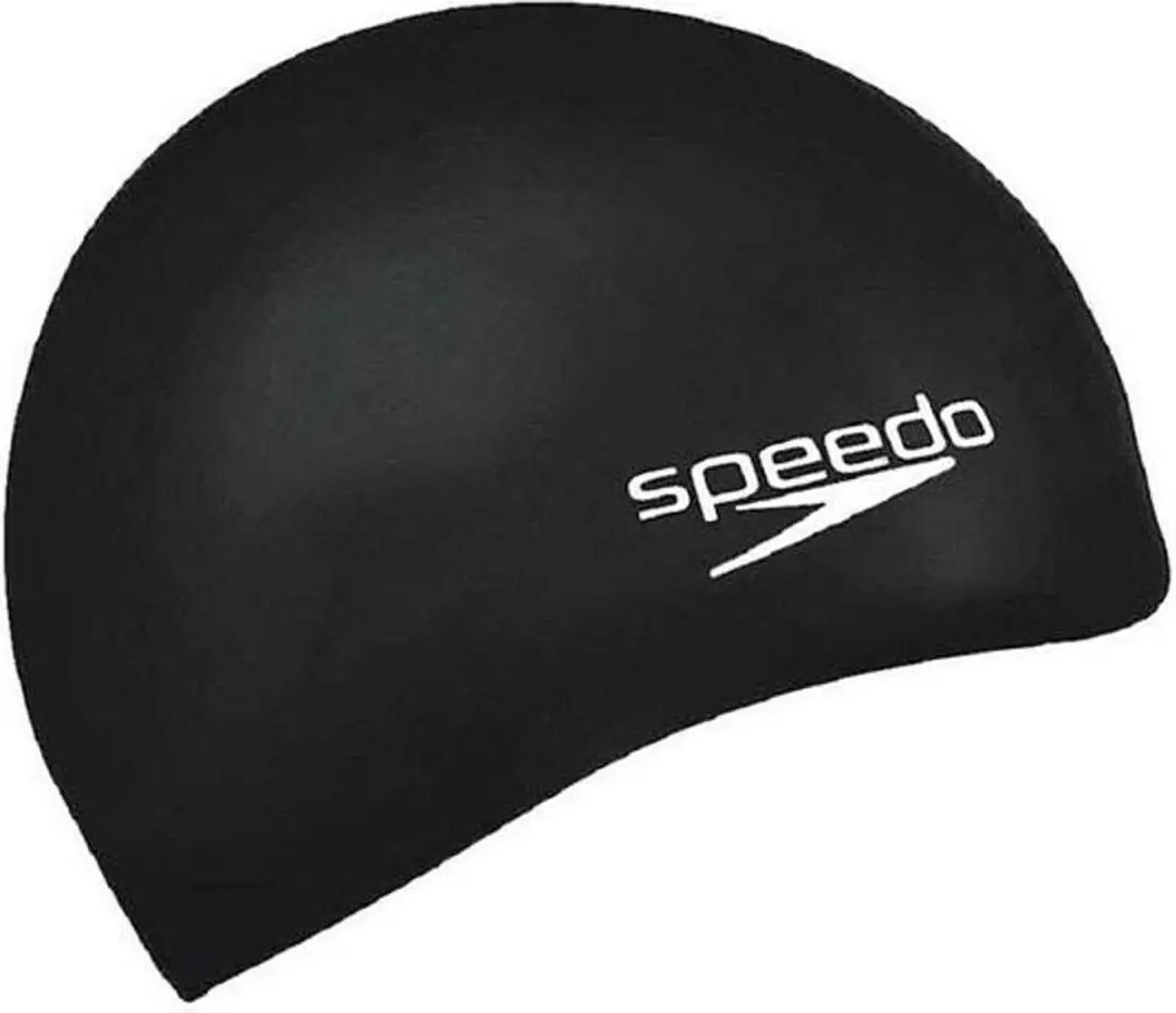 Speedo Flat Silicone Cap - Zwart