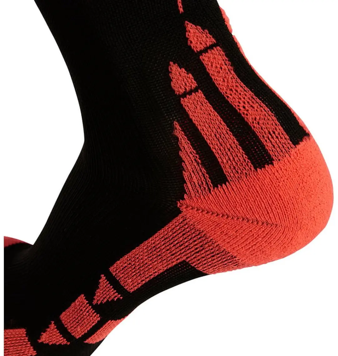 Macron Endurance Loopsokken 35/38 - Zwart/Neon Oranje