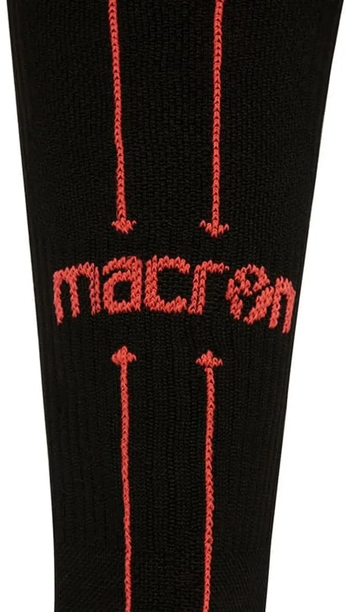 Macron Endurance Loopsokken 35/38 - Zwart/Neon Oranje