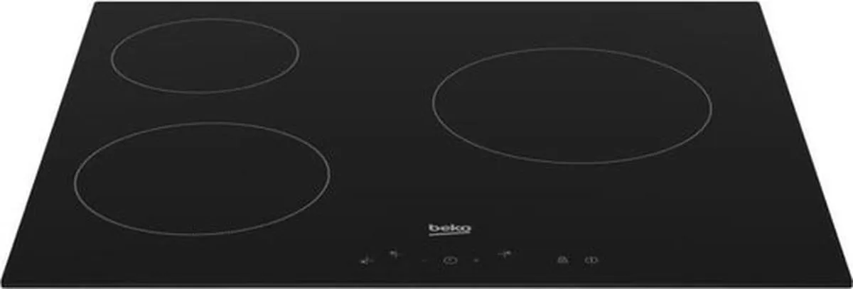 Beko HIC63400 Inductiekookplaat 3 zones - Zwart