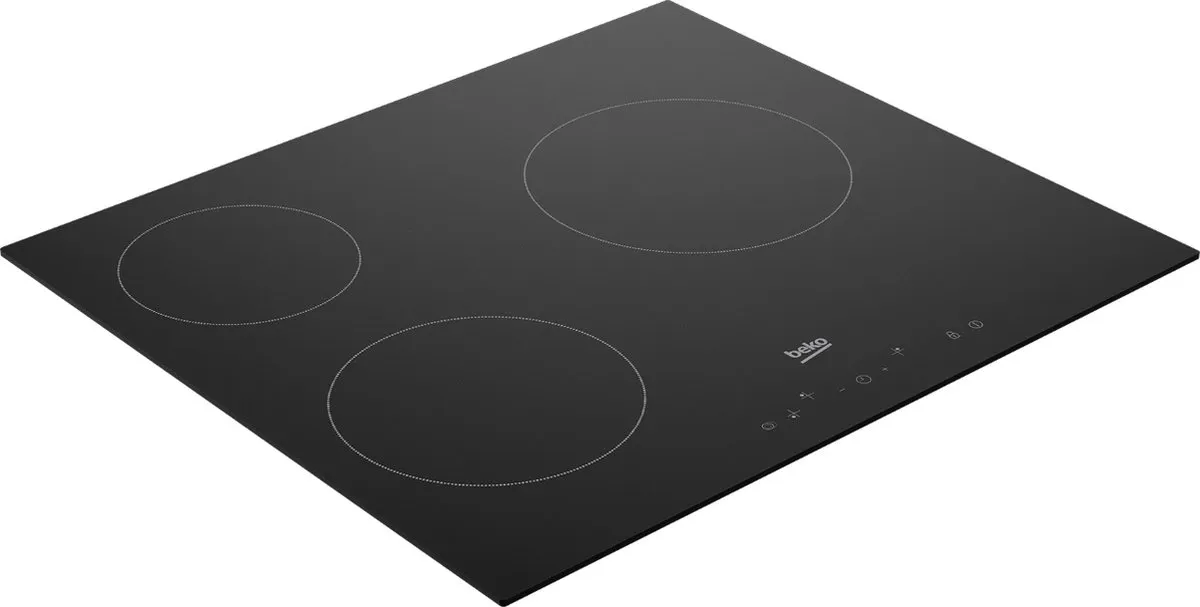 Beko HIC63400 Inductiekookplaat 3 zones - Zwart