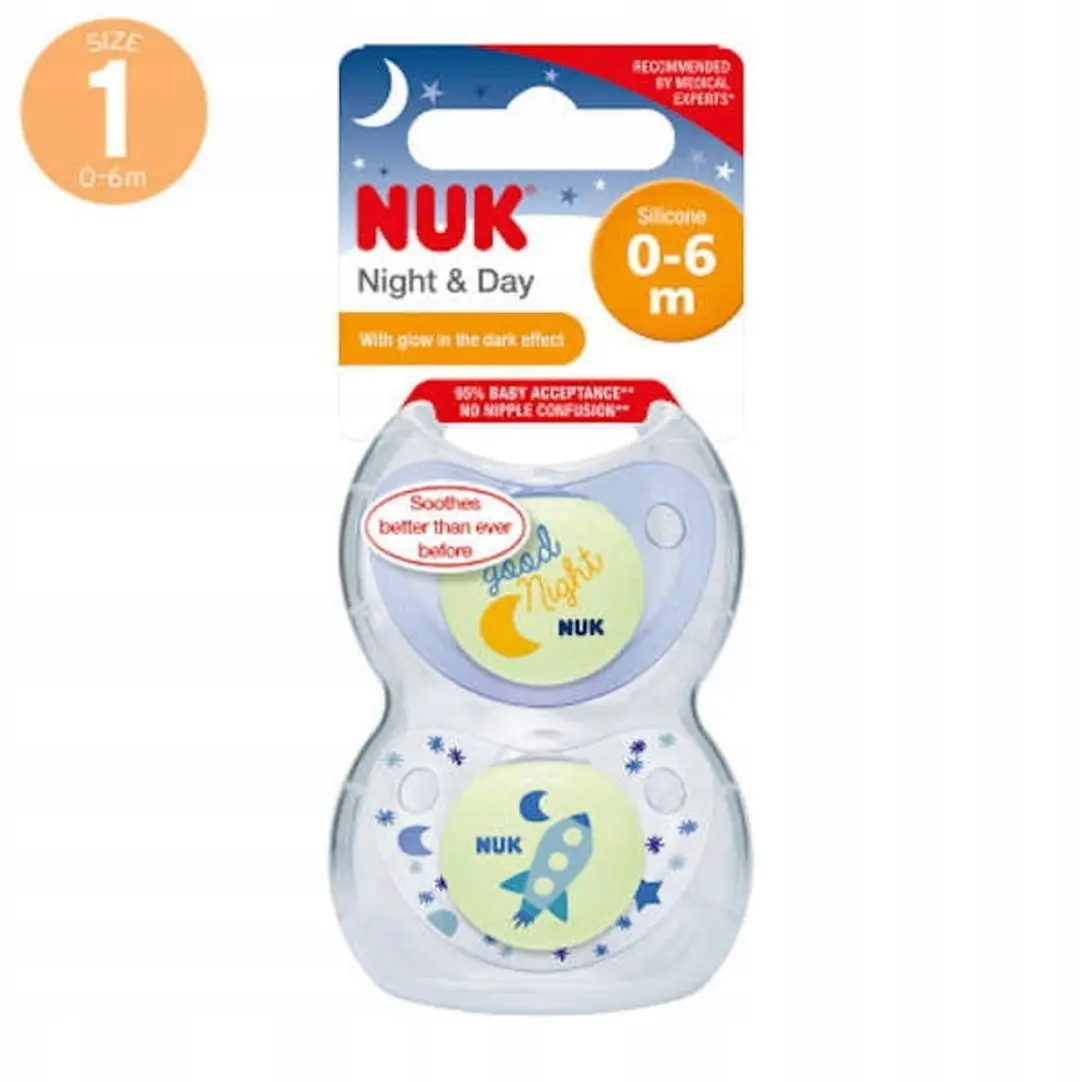 NUK Nacht & Dag Siliconen Speen