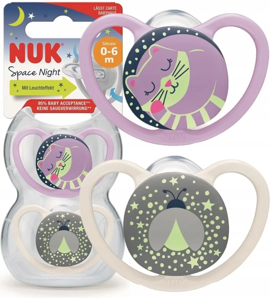 NUK Space Night Smakjes 0-6m