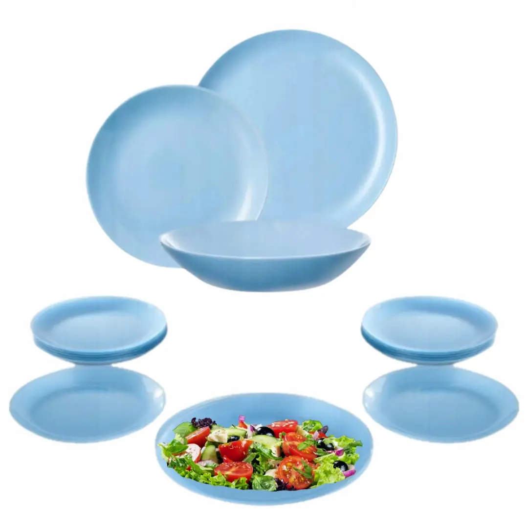 Luminarc Diwali Servies 18-delig - Blauw - afbeelding 2 van 5