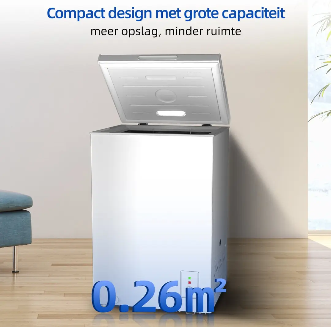CHiQ FCF98DE Vrieskist 99L - Wit - afbeelding 4 van 6