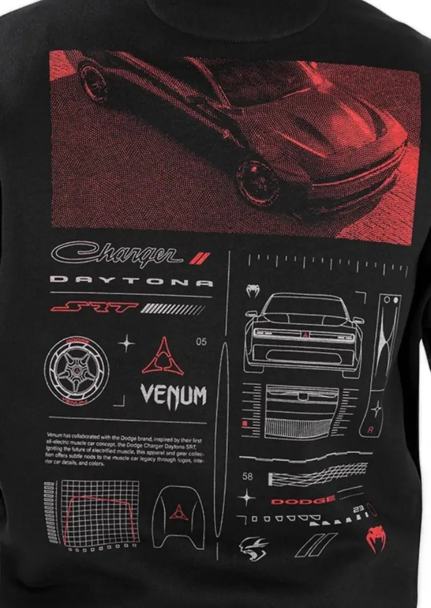 Venum x Dodge Banshee Unisex Hoodie - Zwart/Rood S