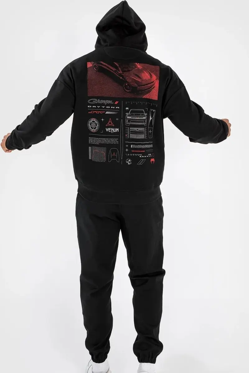Venum x Dodge Banshee Unisex Hoodie - Zwart/Rood S