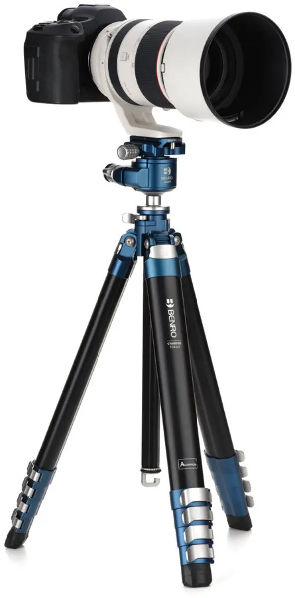 Benro TCBA25G36PT Statief - 20kg - 5 Secties - Zwart/Blauw/Zilver - afbeelding 5 van 6