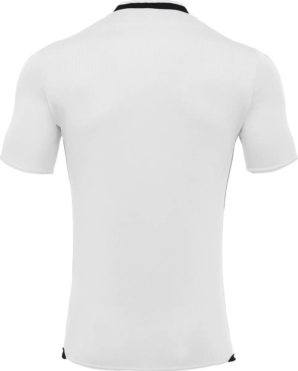 Macron Kimah Shirt Korte Mouw Kinderen 122/128 - Wit/Zwart