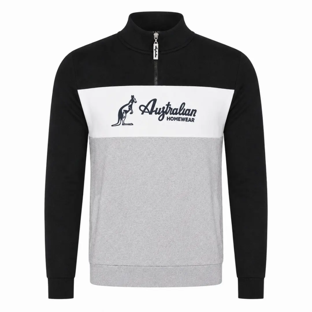Australian Heren Joggingpak AF69-BG - Maat M - Zwart/Grijs