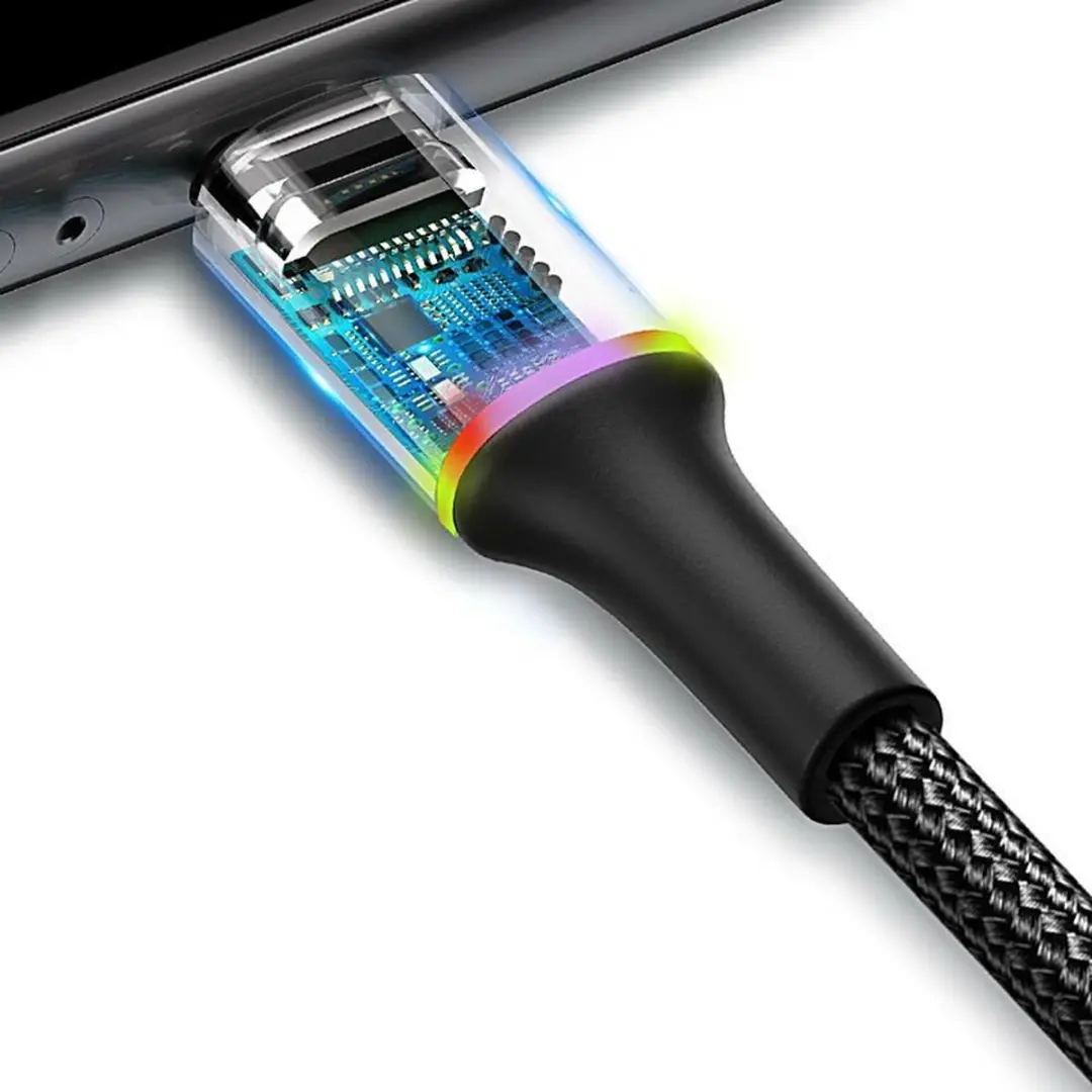 Baseus Halo Series Micro-USB Kabel 1m - Zwart